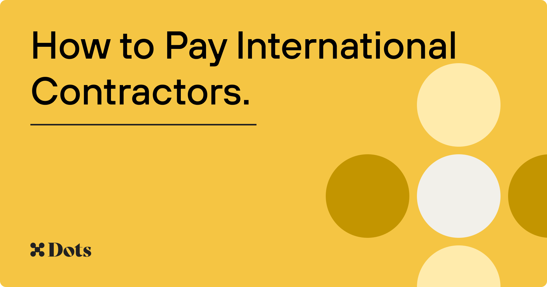 How to Pay International Contractors - Dots