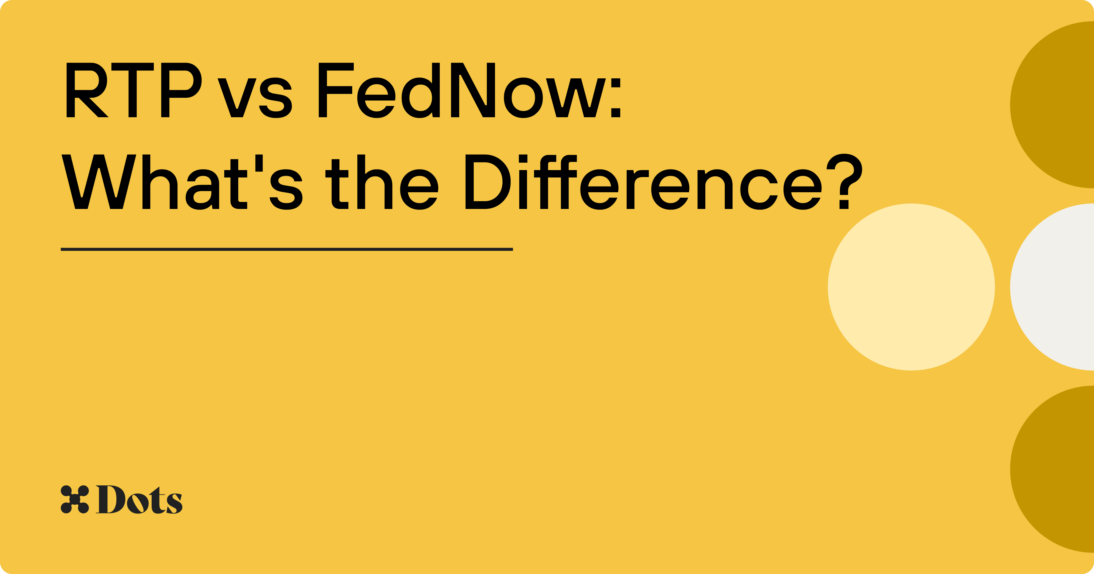 RTP vs FedNow: What's the Difference?